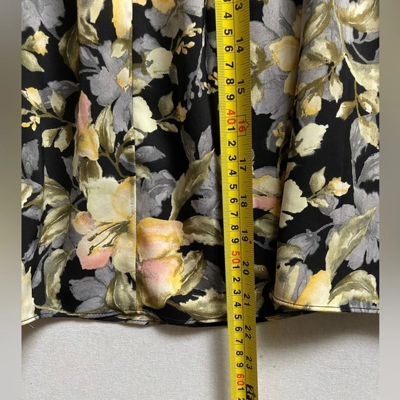 Entro floral off the shoulder smock  ruffles sleeves Sz M - Picture 10 of 10